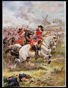 Marlborough leidt de aanval, illustratie uit 